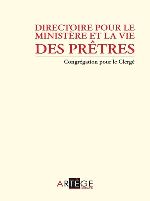 cover image of Directoire pour le ministère et la vie des prêtres